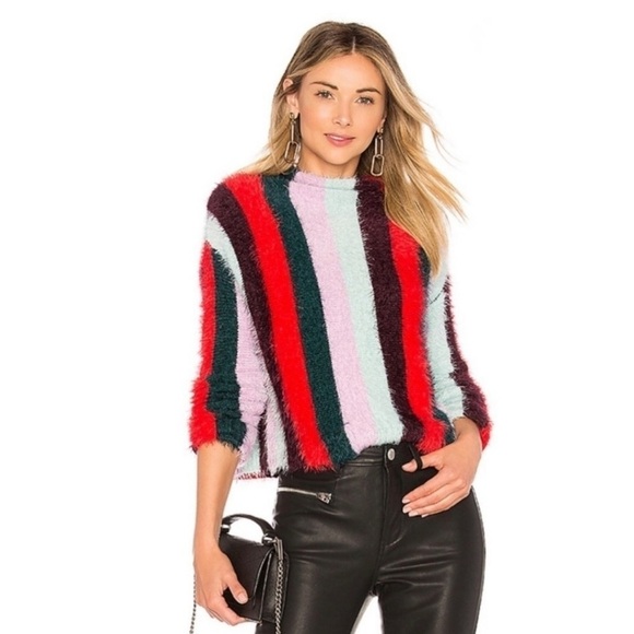 Blank NYC The Mad Hatter Striped Mock Neck Sweater - Picture 8 of 8